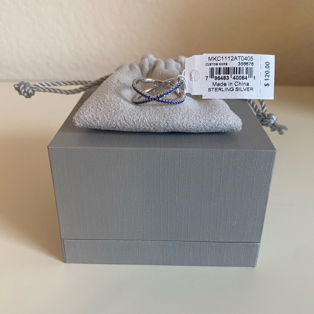 Michael Kors Sterling Silver Nesting Ring in size 5